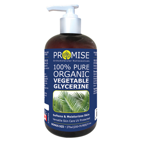 Promise 100% Pure Organic Vegetable Glycerine – 270ml